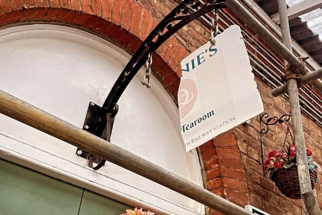 Queenie's Vintage Tearoom has been the victim of a vandalism incident.