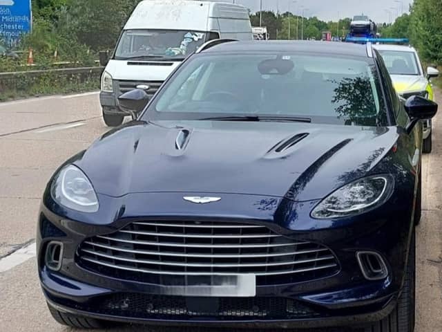 A person has been arrested after being more than three times the legal limit while driving on the M3. 