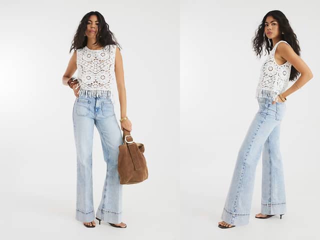 These high-waisted jeans from River Island will go with everything in your wardrobe