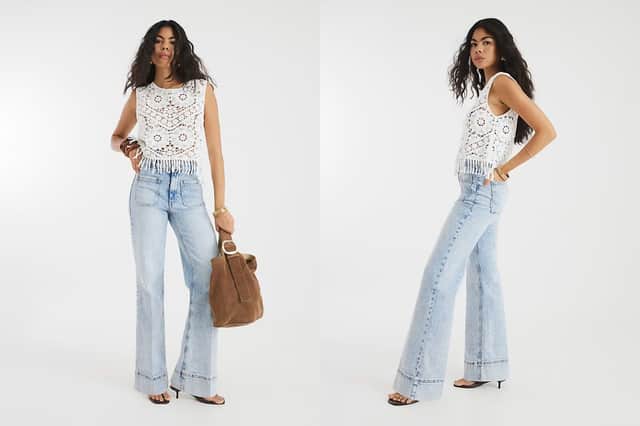 These high-waisted jeans from River Island will go with everything in your wardrobe