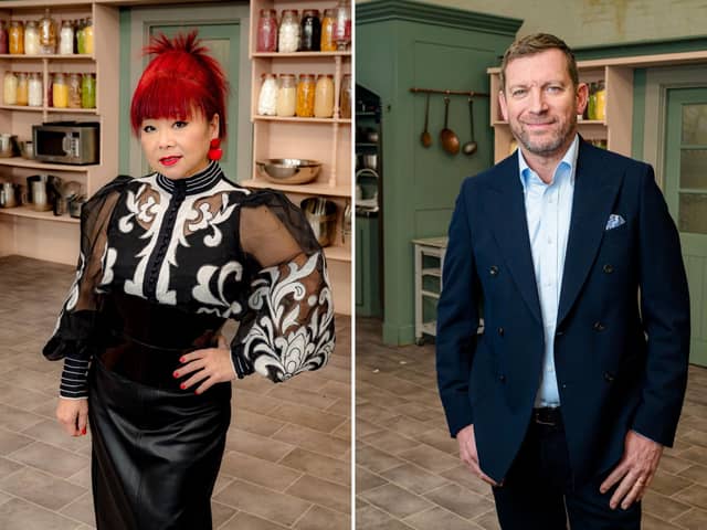 Bake Off: The Professionals judges Cherish Finden (L) and Benoit Blin (R)