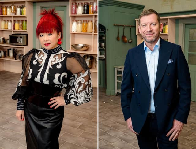 Bake Off: The Professionals judges Cherish Finden (L) and Benoit Blin (R)