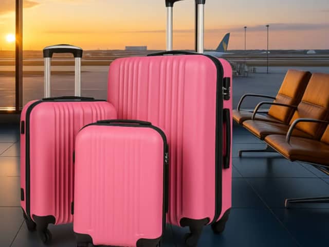 Last minute holidays: Travel in style and save 70% on this three-piece luggage set from Wowcher 