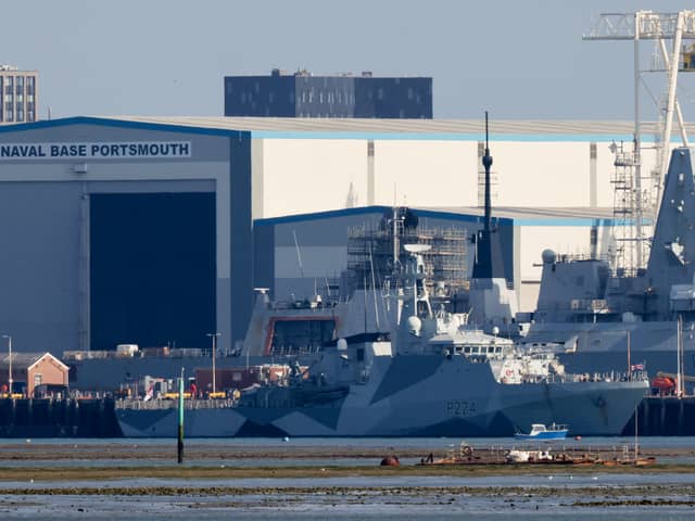HMS Trent returns to HMNB Portsmouth after 5 years of operations. The Royal Navy warship is now preparing for a lengthy deployment in the Caribbean.