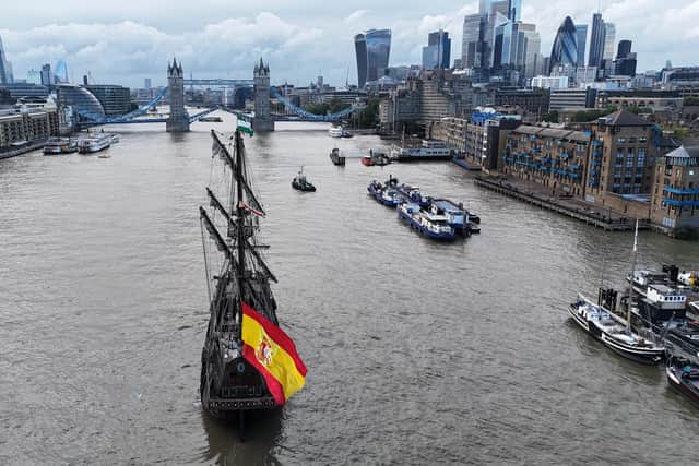 The replica Spanish Galleon, Galeón Andalucía, is due to visit Portsmouth and is offering people the chance to step onboard. She will be docked at Gunwharf Quays.
