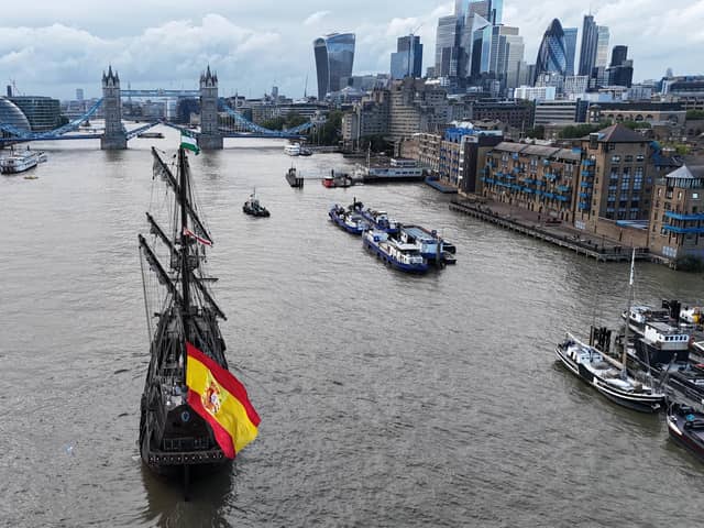 The replica Spanish Galleon, Galeón Andalucía, is due to visit Portsmouth and is offering people the chance to step onboard. She will be docked at Gunwharf Quays.