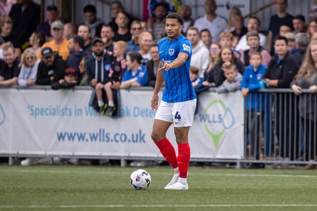 Ibane Bowat played the first half of Pompey's goalless draw at the Hawks on Tuesday night. Picture: Alex Shute