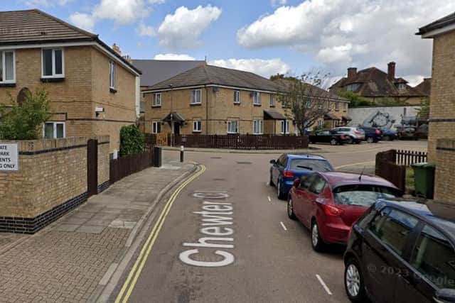A man’s body was found in Chewter Close on Sunday