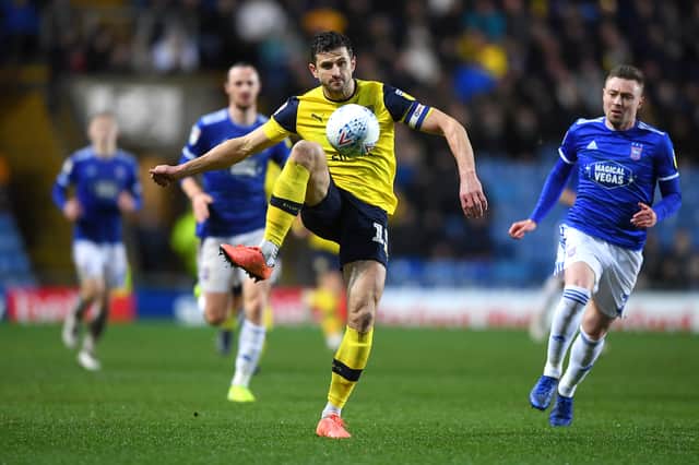 John Mousinho in action for Oxford United against Ipswich in January 2020. Picture: Alex Davidson/Getty Images