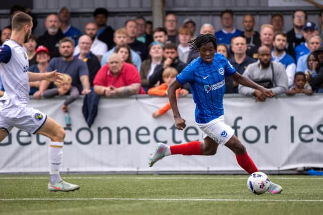 Pompey Academy talent Chinudu Agu has been another to catch the eye in pre-season.