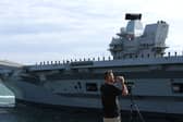 Repairs to HMS Queen Elizabeth will soon begin as she is waiting to go into the Rosyth Dry Dock.