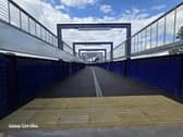 The footbridge joining Fratton Railway Station and Goldsmith Avenue has now reopened.