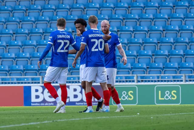 Thomas Waddingham netted in Pompey’s final pre-season friendly against PEC Zwolle. Pic: Steve Bailey/ProSportsImages