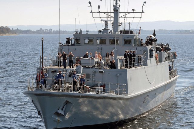 HMS Pembroke, a Royal Navy minehunter, has officially been commissioned into the Romanian Navy at a ceremony in Scotland. She was sold alongside her sister ship,