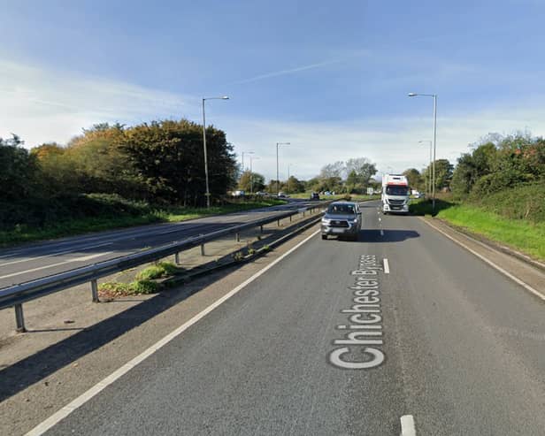 The incident took place on the A27 at the Chichester bypass.