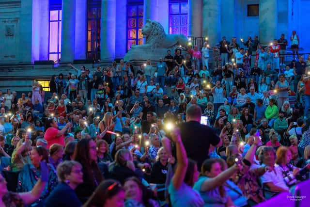 Thousands flocked to Guildhall Square for two unique outdoor concerts - the first of their kind. 

Pictur: Steve Spurgin Photography