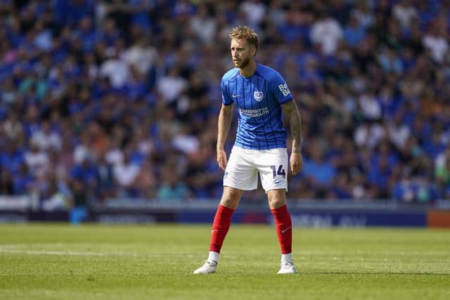Ben Stevenson made 12 appearances for Pompey after reuniting with Rich Hughes. Picture: Jason Brown/ProSportsImages