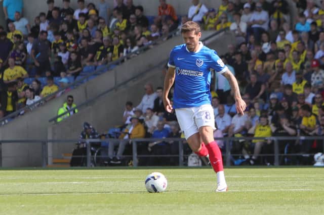 John Swift made his Pompey debut in place of the injured Marlon Pack at Oxford United on Saturday. Picture: Alun Roberts/ProSportsImages