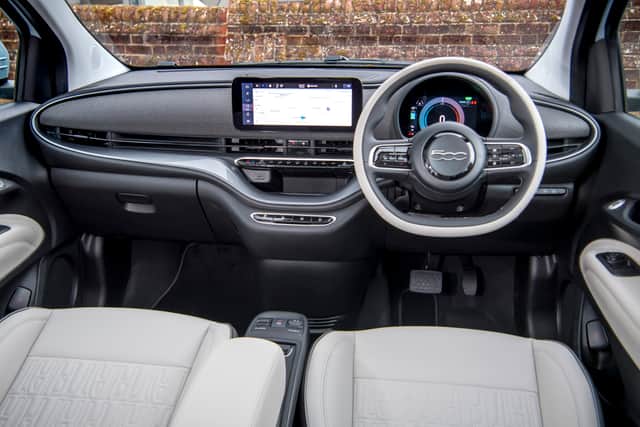 The interior is less compact than you might think, and the La Prima version gets comfy seats and an armrest