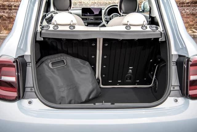 Boot space isn't brilliant, and there's no room under the bonnet, either