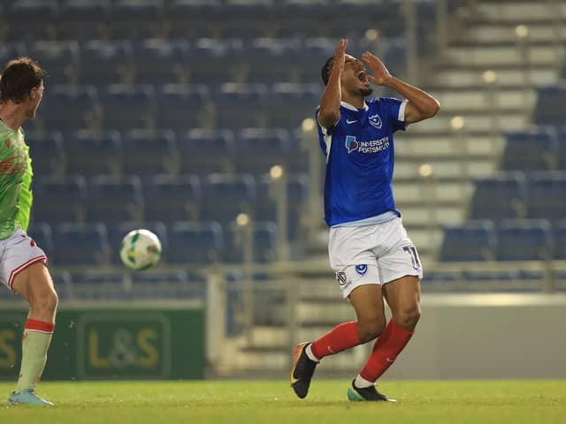 Florian Bianchini is one of two wingers recruited by Pompey in the transfer window - and John Mousinho wants another. Picture: Simon Roe/ProSportsImages