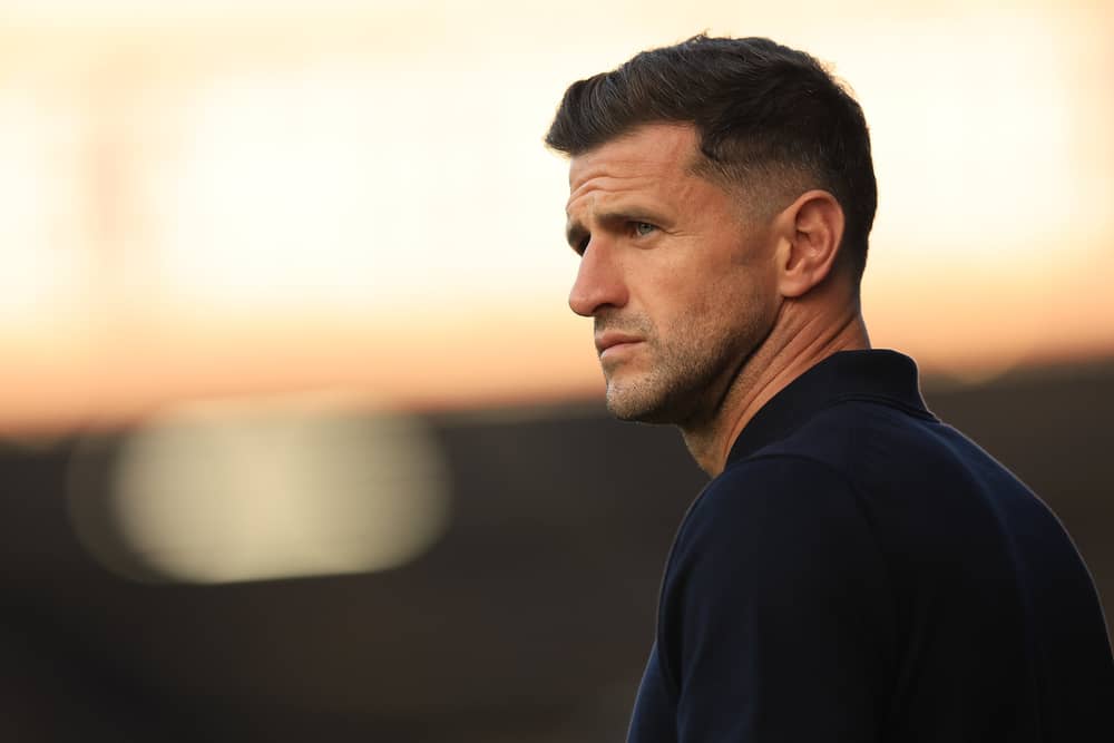 Pompey boss John Mousinho has given a transfer update. Pic: Simon Roe/ProSportsImages