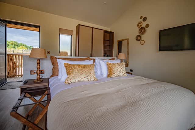 One of the luxury lodges at The Reserve