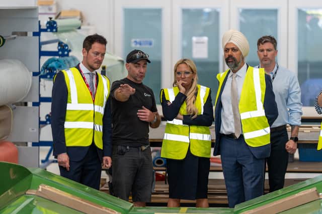 Labour politicians at Subsea Craft.