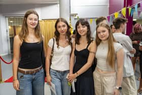 Students from City of Portsmouth College collected their A Level results this morning. 

Pictured is: Abby Linley, Grace Way, Ellyn Vayro and Lucy Glanville

Picture: Matthew Clark