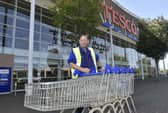 Steven Abbott (66) is retiring from Tesco in Havant, after 45 years collecting the trolleys.

Picture: Sarah Standing (150825-8646)