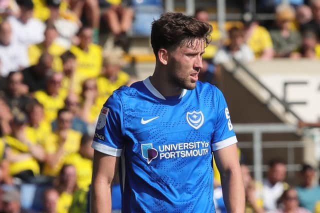 Callum Lang has started Pompey’s opening two games at right wing, but will be absent for 4-8 weeks with injury.