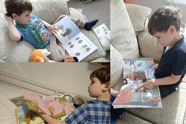 A six-year-old has embarked on a mega reading challenge this summer with a target of working through 101 books.