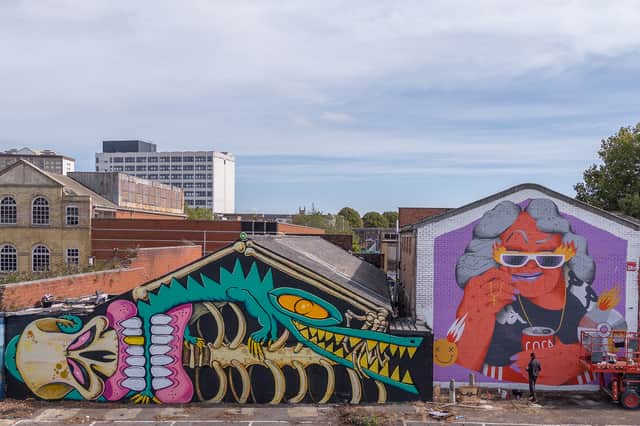 Colourful street art in Portsmouth