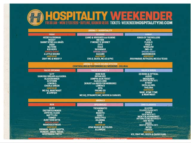 Butlin's incredible Hospitality Weekender is returning to Bognor Regis next year - and an epic line-up has been announced. (Photo: Hospitality Weekender)