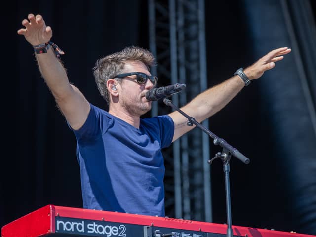Scouting for Girls performed to a huge crowd on Saturday at Victorious Festival.