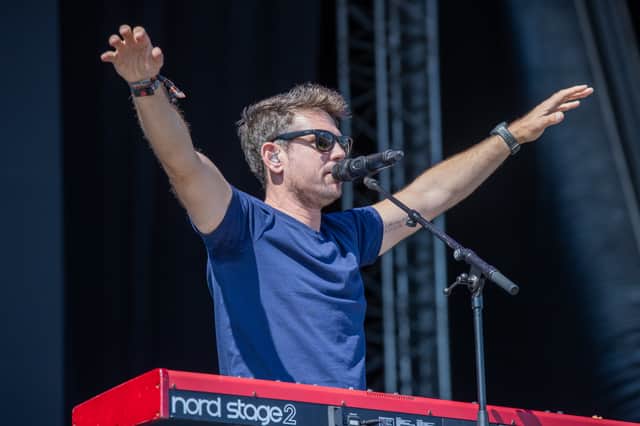 Scouting for Girls performed to a huge crowd on Saturday at Victorious Festival.