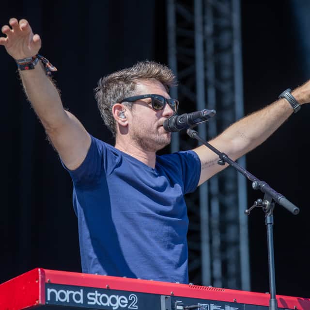 Scouting for Girls performed to a huge crowd on Saturday at Victorious Festival.