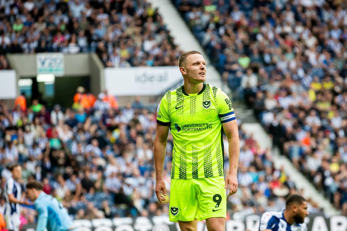 'Just a whack' - Colby Bishop injury update as Portsmouth goalscorer substituted against West Brom
