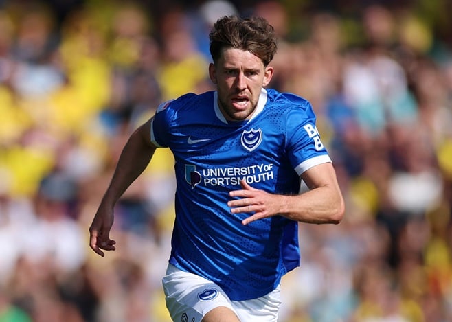 Popular Portsmouth forward Callum Lang posts surprise picture on social media from hospital bed