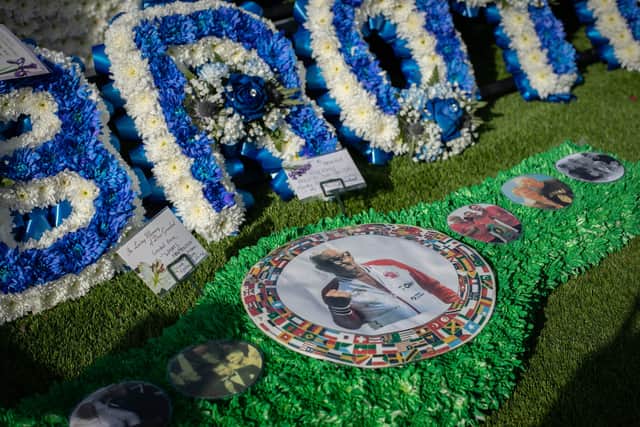 There was a huge turnout for respected boxing figure Frankie Hopkins at his funeral today in Havant. Pic: Habibur Rahman