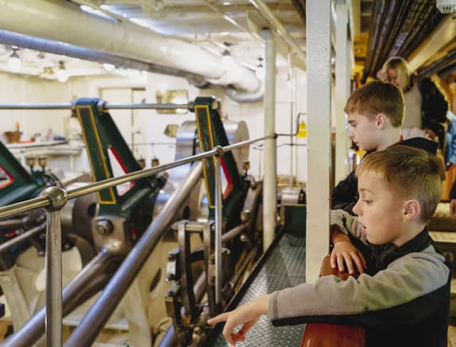 Behind the scenes: Waverley's magnificent triple expansion steam engine.