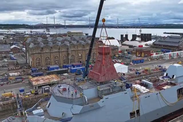 Progress on the Type 32 warship project for the Royal Navy has ground to a halt, pending a review. Pictured is the Type 31 warship HMS Venturer.