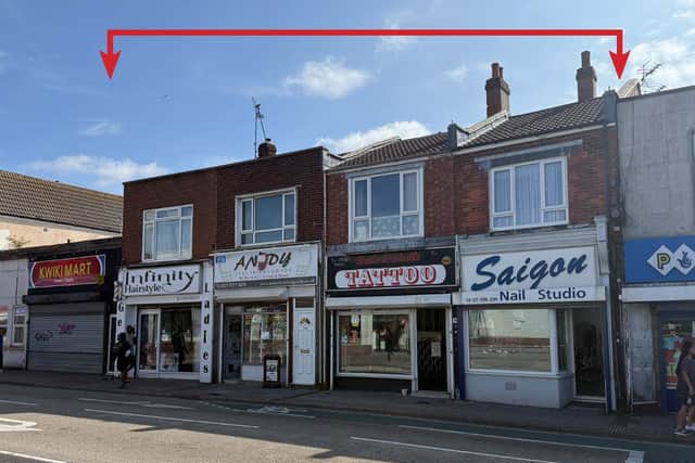 Lot 92, located at 170-176A Fratton Road, Fratton, is going under the hammer with Clive Emson Auctioneers. 