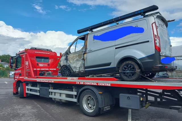 A burnt out van that was stolen in the Wickham area has been recovered by police.