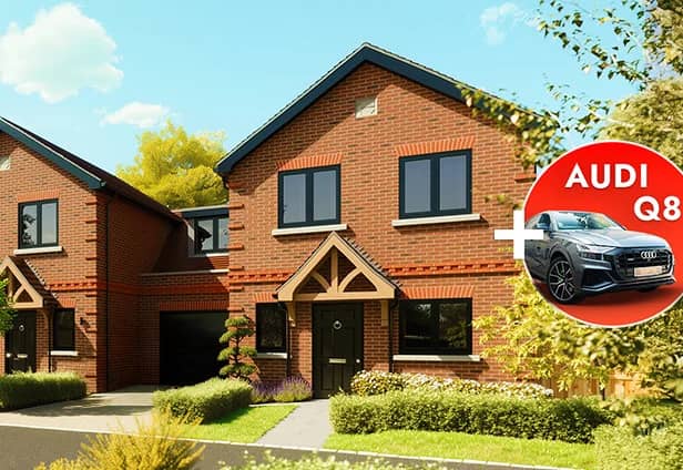 A brand new house and a luxury family car could be yours for just £1