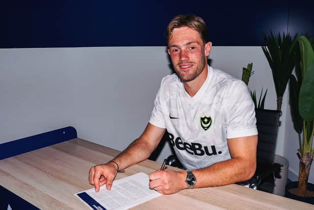 Pompey new boy Josef Bursik. Pic: Portsmouth FC