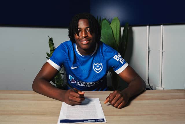 Pompey new boy Franco Umeh. Pic: Portsmouth FC
