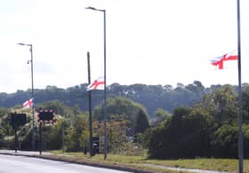 Sheffield City Council removed England flags from lampposts.