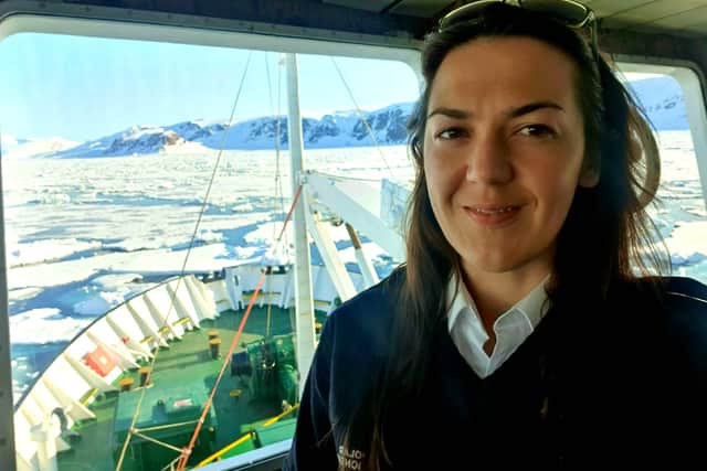 Captain Phillippa Bowden, 36, from Portsmouth, has been awarded the Merchant Navy Medal.