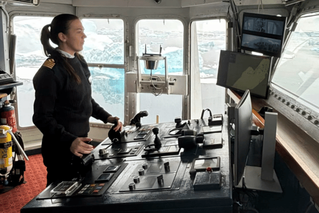 Captain Phillippa Bowden obtained her ice pilot license at the age of 28, becoming the only female British ice captain in the UK with an Unlimited Master's License.